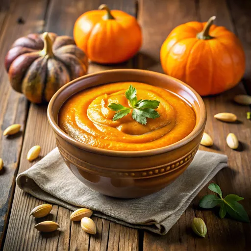 Sopa Cremosa de Calabaza y Jengibre